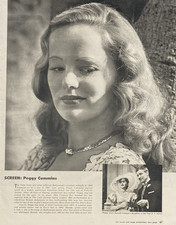 Look Magazine Jan. '47 Selects Newcomers for stardom Picture Print Peggy Cummins picture