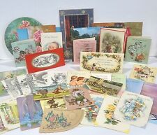 Lot of 45+ Vtg 1970s-80s All Occasion Cards & Postcards - 4 Cards Used -Kitschy picture
