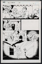 Original Art Penthouse Comix #10 (1995) Team Supreme Story Page 9 Mays/Lipka picture