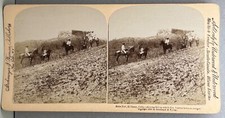 Stone Fort El Caney Cuba Men Horses Gen. Lawton Hill  Stereoview Antique Photo picture