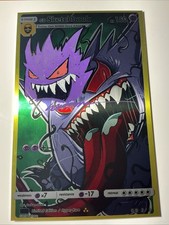 Pokemon Sketchbook Gorkem Demir NYCC 2025 9.6 NM Gengar Remark Signed Metal 2/3 picture