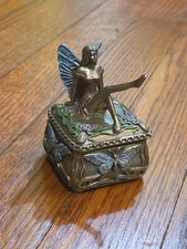 Ebros Gift Decorative Butterfly Fairy Jewelry Trinket Box Small 3.25