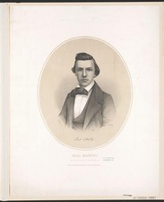 Photo:Paul Morphy 1859 Head and Shoulders Portrait Buffalo NY picture