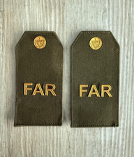 Cuba Cuban Pair of FAR Military Insignia Badge Fidel Castro Republic Collectible picture