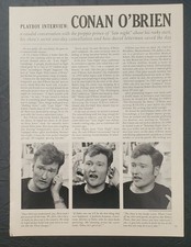 Playboy INTERVIEW -  Late Night Host CONAN O'BRIEN      February, 1998 picture