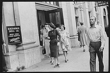 Camden Alabama 1939 Main Street Black White Citizens Drug Store Sidewalk picture