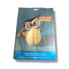 Vintage Amscan Graduation Owl Centerpiece 9