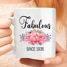 gifts for her birthday gift for 88 year old woman Fabulous since 1936 Coffee Mug picture