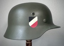 Museum-Quality German M35 Heer DD Helmet Copy/Size 68/ Marek Tunega Liner picture