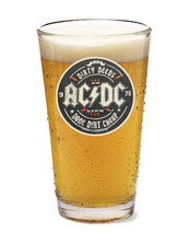 AC/DC - Dirty Deeds - Rock and Roll 16oz Pint Beer Glass Pub Barware Seltzer Tea picture