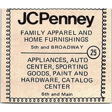 JC Penney Family Apparel & Home Furnishing 1977 North Dakota Tourism Ad SAG6-S22 picture