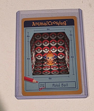 Poke Ball #D12 Nintendo Animal Crossing e-Reader Card  2003 ☆ Authentic ☆ picture