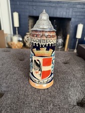 Vintage King Werk German Beer Stein Text Garm.-Partenkirchen Made In Germany picture