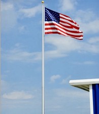 Heavy Duty ~Poly Max U.S. Flag 15' x 25' _AMERICAN MADE _Poly w/ Brass Groms picture