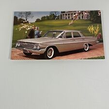 1961 Biscayne Chevrolet Advertising Litho Postcard 4 Door Sedan picture
