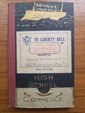 Rare 1916 San Francisco Ca STUDENT SCRAPBOOK High School of Commerce picture