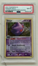 PSA 8  gengar holo-5/92-portuguese ex legend maker-swirl on holo pattern-POP 23 picture