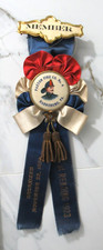 1923 Antique Fire Department Ribbon Member Medal, Paxton Fire Co. Harrisburg PA picture