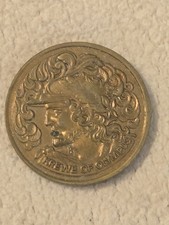 1984 Krewe of Olympus XIV New Orleans Mardi Gras Doubloon Medal Heavy Vintage picture