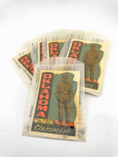 Vintage Oklahoma Claremore Will Rodgers Souvenir Decal Sticker 1950s 1960s picture
