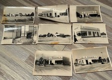 8 Vintage 1950s Texaco Gas Station Original Photos Gas Pumps Service Station picture