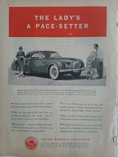 1953 Chrysler dream car Supermarket Institute lady pace-setter ad picture