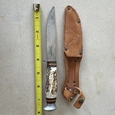 Vintage Soligen B Svoboda Germany Stag Knife  LOOK picture