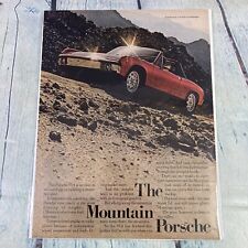 Vintage 1972 Print Ad Porsche 914 Mountain Sports Car Magazine Page Paper picture