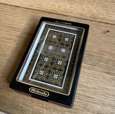 Vintage Nintendo All Plastic Playing Cards Deck Prince Hotel Japan  Gold Pattern picture