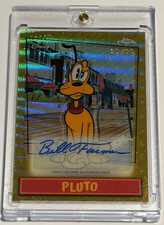 Topps 2026 Disney Neon Pluto Gold Parallel Autograph 25/50 Signed by Bill Farmer picture