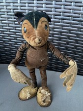 Rare Early C.1930s Disney Mickey Mouse Velvet Plush Posable Dean’s Rag Book 7.5” picture