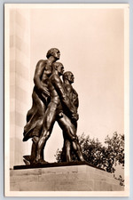 1937 RPPC Paris Expo German Pavilion Prof Thorak Sculpture Photo Postcard picture