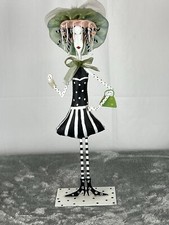 Vintage Metal Lady Collectors Contemporary Art Style Conversation Piece  picture