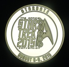 2015 Star Trek Proof CAM Las Vegas Convention Coin BU ~ 26586 picture