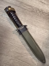 WWII U.S. M3 Fighting Knife K.I. Kinfolks w/ Original US M8 Scabbard Rare... picture