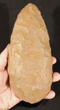 HUGE One Million Year Old Early STONE Age ACHEULEAN HandAxe Morocco 845gr picture