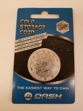 RARE 2018 1oz .999 PURE SILVER DASH Cold Storage Coin Crypto DASH Wallet picture