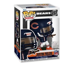 Funko POP #237 NFL Justin Fields Chicago Bears Home Jersey Vinyl Figure New picture