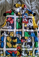 Levi's Disney Mickey & Minnie Mouse Multicolor Hooded Puffer Vest Size S New picture