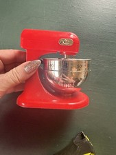 Vintage Red Kitchen Timer Mixer Plastic Kitchy Charming picture