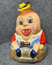 VINTAGE 1995 Carl Pottery  Inc. Humpty Dumpty Ceramic Piggy Coin Bank #37/50 picture