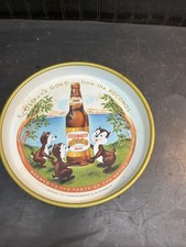 Vtg 1959 Stegmaier Gold Medal Beer Tray Poconos Cartoon Chipmunk Wilkes-Barre PA picture