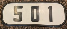 Norfolk and Western N&W EMD #501 Locomotive Number Board w/ Mounting Gasket picture