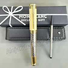 MONTBLANC Writers Edition Robert Louis Stevenson LE Gold Tone Rollerball Pen picture