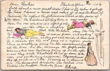Vintage 1906 PHILADELPHIA Pennsylvania Comic Postcard 