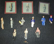 Pre WW2 WWII Porcelain Mini Soldier Pins Winterhilfswerk Donation Pins Lot 2 picture