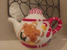 Chirstmas Holiday Teapot Cookies Gingerbread Man Candy Festive And Fun WCL  picture