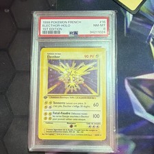 Pokémon 1999 French Electhor Holo 1st Edition #16 PSA 8 Card picture