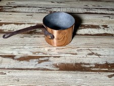 Antique Duparquet Heavy Copper Saucepan 3mm 14cm Copper Pot NY DH&M Co picture