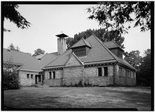 Photo:Southport CT Pequot Library 1966 Rear Facade HABS picture